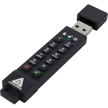 Apricorn 128GB Aegis Secure Key 3z USB 31 Flash Drive - 128 GB - USB 31 - 77 MBs Read Speed - 72 MBs Write Speed - 256-bit AES - 3 ASK3Z-128GB