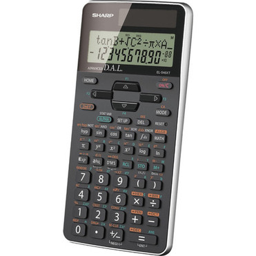 Sharp EL-520XTBBK Scientific Calculator - 469 Functions - 10 Digits - BatterySolar Powered - 06 x 33 x 53 - Black - 1 Each EL546XTBSL