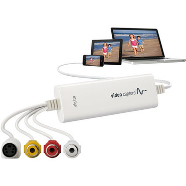 Elgato Video Capture - Functions Video Capturing - USB 20 - 640 x 480 - NTSCPALSECAM - H264 VHS Hi8 DVD - USB - PC Mac iOS 1VC104001001