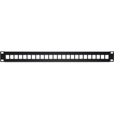 TRENDnet 24-Port Blank Keystone 1U Patch Panel 1U 19 Metal Rackmount Housing Recommended With TC-K25C6  TC-K50C6 Cat6 Keystone - TC-KP24
