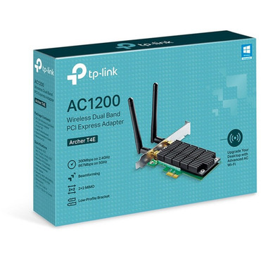 TP-Link Archer T4E IEEE 80211ac Dual Band Wi-Fi Adapter for Desktop Computer - PCI Express - 117 Gbits - 240 GHz ISM - 5 GHz UNII ARCHER T4E