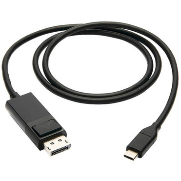 Tripp Lite U444-003-DP-BE USB-C to DisplayPort Adapter MM Black 3 ft - 3 ft DisplayPortThunderbolt 3 AV Cable for Smartphone - U444-003-DP-BE