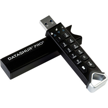 iStorage datAshur PRO2 256 GB  Secure Flash Drive  FIPS 140-2 Level 3 Certified  Password protected  DustWater-Resistant  - 256 IS-FL-DP2-256-256