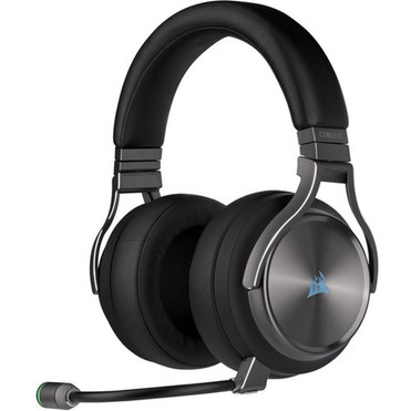 Corsair VIRTUOSO RGB Wireless SE High-Fidelity Gaming Headset - Gunmetal - Stereo - Mini-phone 35mm - WiredWireless - 60 ft - 32 - CA-9011180-NA