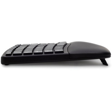 Kensington Pro Fit Ergo Wireless Keyboard and Mouse-Black - USB Wireless BluetoothRF 40 240 GHz Keyboard - Black - USB Wireless - 5 K75406US