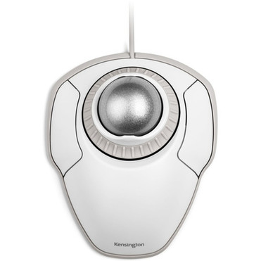 Kensington Orbit Trackball with Scroll Ring - White - Optical - Cable - White - USB - Scroll Ring - 2 Buttons - Symmetrical K72500WW