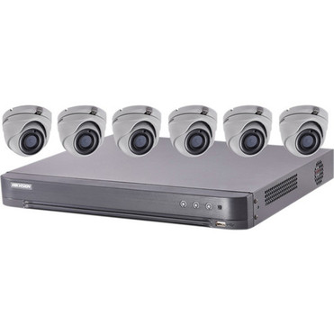 Hikvision 5 MP TurboHD Kits - 2 TB HDD - Digital Video Recorder Camera - 2560 x 1944 Camera Resolution - HDMI T7208U2TA6