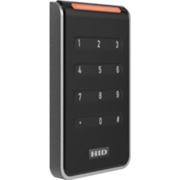 HID Signo 40k Card ReaderKeypad Access Device - Black Silver Door Indoor Outdoor - Key Code Proximity - 394 100 mm Operating 40KNKS-02-000000