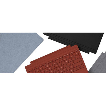 Microsoft Type Cover KeyboardCover Case Microsoft Surface Go 2 Surface Go Tablet - Poppy Red - Stain Resistant - Alcantara Body - x KCT-00061