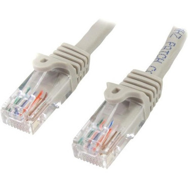 StarTechcom_50_ft_Gray_Snagless_Cat5e_UTP_Patch_Cable_-_Category_5e_-_50_ft_-_1_x_RJ-45_Male_Network_-_1_x_RJ-45_Male_Network_-_Gray_45PATCH50GR