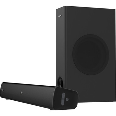 Creative Stage V2 21 Bluetooth Sound Bar Speaker - 80 W RMS - Black - Wall Mountable - 55 Hz to 20 kHz - Battery Rechargeable - USB - 51MF8375AA000