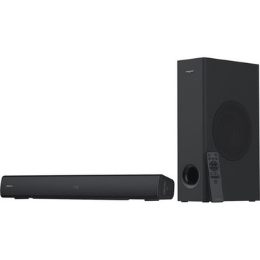 Creative Stage V2 21 Bluetooth Sound Bar Speaker - 80 W RMS - Black - Wall Mountable - 55 Hz to 20 kHz - Battery Rechargeable - USB - 51MF8375AA000