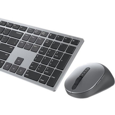 Dell Premier Multi-Device Wireless Keyboard And Mouse KM7321W - USB Wireless BluetoothRF - Titan Gray - USB Wireless BluetoothRF - - KM7321WGY-US