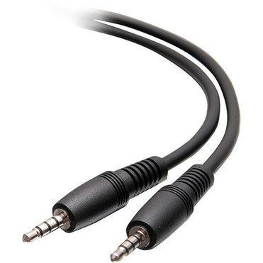 C2G 3ft 35mm AUX 4-Pole TRRS OMTP Headset Cable - MM - 3 ft Mini-phone Audio Cable for Headset Headphone Computer Tablet Gaming C2G41466