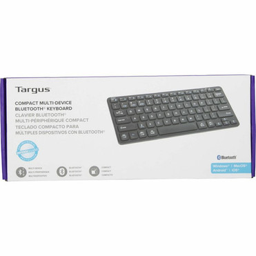 Targus Compact Multi-Device Bluetooth Antimicrobial Keyboard - Wireless Connectivity - Bluetooth - ChromeOS - Tablet Smartphone - - AKB862US
