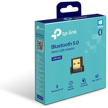 TP-Link UB500 Bluetooth 50 Bluetooth Adapter for Desktop ComputerNotebook - USB 20 - External UB500