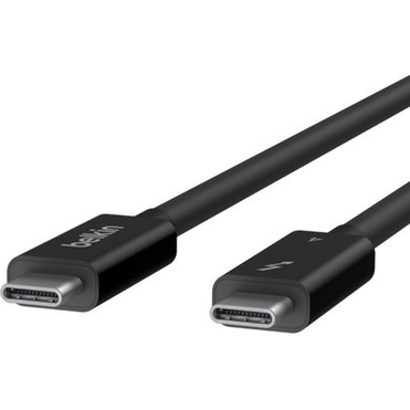 Belkin CONNECT Thunderbolt 4 Cable 1M Passive - 33 ft Thunderbolt 4 Data Transfer Cable for Docking Station Notebook Smartphone INZ003bt1MBK