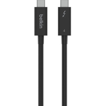 Belkin CONNECT Thunderbolt 4 Cable 1M Passive - 33 ft Thunderbolt 4 Data Transfer Cable for Docking Station Notebook Smartphone INZ003bt1MBK
