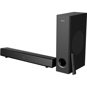 Creative Stage 360 21 Bluetooth Sound Bar Speaker - 120 W RMS - Black - Desktop Floor Standing - 50 Hz to 20 kHz - Dolby Atmos - 51MF8385AA001