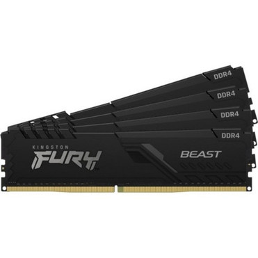 Kingston FURY Beast 32GB 4 x 8GB DDR4 SDRAM Memory Kit - For Desktop PC - 32 GB 4 x 8GB - DDR4-3600PC4-28800 DDR4 SDRAM - 3600 - KF436C17BBK432