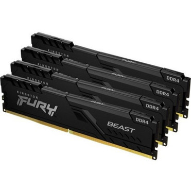Kingston FURY Beast 32GB 4 x 8GB DDR4 SDRAM Memory Kit - For Desktop PC - 32 GB 4 x 8GB - DDR4-3600PC4-28800 DDR4 SDRAM - 3600 - KF436C17BBK432