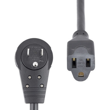 StarTechcom 10ft Power Extension Cord Rotating Flat Plug Extension Cord NEMA 5-15P to NEMA 5-15R Cable 16 AWG 125V15A UL - 360 RTPAC10110
