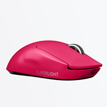 Logitech G Pro X Superlight Wireless Gaming Mouse - Optical - CableWireless - Rechargeable - Pink - USB - 25600 dpi - 5 Buttons 910-005954