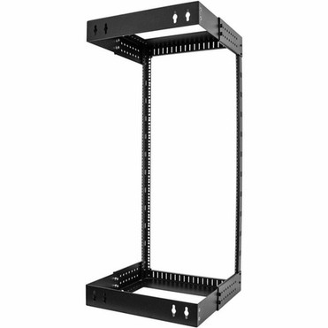StarTechcom 2-Post 24U Heavy-Duty Wall Mount Network Rack 19 Open Frame Server Rack with Adjustable Depth Data Rack for IT - 24U - RACK-24U-20-WALL-OA