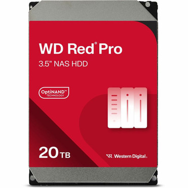 WD Red Pro WD201KFGX 20 TB Hard Drive - 35 Internal - SATA SATA600 - Conventional Magnetic Recording CMR Method - NAS Device - WD201KFGX