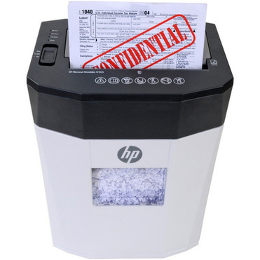 HP AF809 Autofeed Paper Shredder - Continuous Shredder - Micro Cut - 9 Per Pass - for shredding Credit Card Paper Staples - 10 Run - 91032T