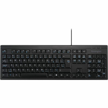 Kensington Wired Bilingual Keyboard - Cable Connectivity - USB Type A Interface - 105 Key - 8 Multimedia Calculator Email Browser - K72200CA