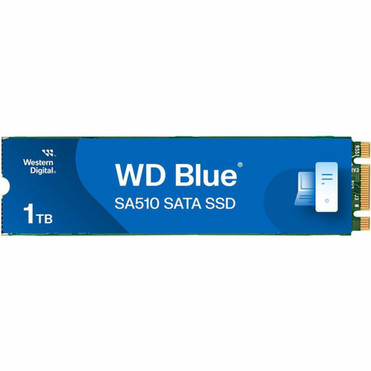 WD Blue SA510 WDS100T3B0B 1 TB Solid State Drive - M2 2280 Internal - SATA SATA600 - Desktop PC Device Supported - 400 TB TBW - - WDS100T3B0B