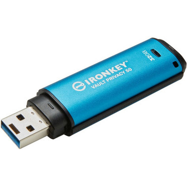 IronKey Vault Privacy 50 Series 32GB USB 32 Gen 1 Type A Flash Drive - 32 GB - USB 32 Gen 1 Type A - 250 MBs Read Speed - 180 - IKVP5032GB