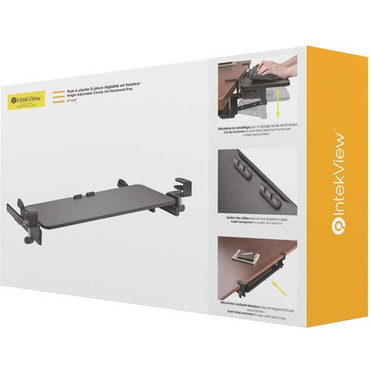 Nutone-Densi Height Adjustable Clamp-On Keyboard Tray - Steel Plastic - 1 KT1040
