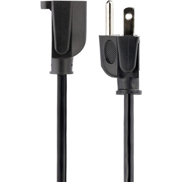 StarTechcom 15ft 45m Heavy Duty Extension Cord NEMA5-15P to NEMA5-15R Black Extension Cord 15A 125V 14AWG Heavy Gauge Power - HX-15F-POWER-CORD