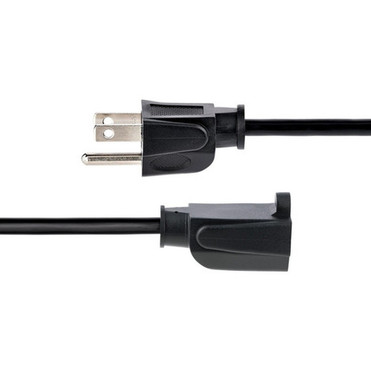 StarTechcom 15ft 45m Heavy Duty Extension Cord NEMA5-15P to NEMA5-15R Black Extension Cord 15A 125V 14AWG Heavy Gauge Power - HX-15F-POWER-CORD