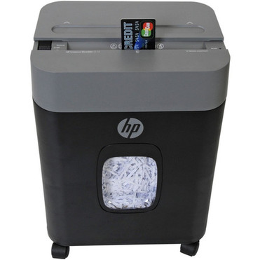 HP CC12 Paper Shredder - Cross Cut - 12 Per Pass - for shredding Paper Staples Credit Card Envelope - 02 x 13 Shred Size - 88 91035F