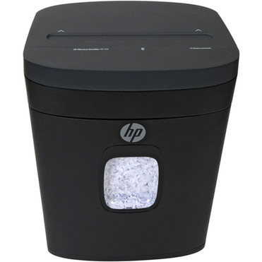 HP MC145 Microcut Paper Shredder - Micro Cut - 14 Per Pass - for shredding Paper Staples Credit Card Envelope - 02 x 05 Shred - 91043P