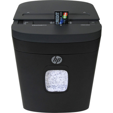 HP MC125 12 Sheet Microcut Shredder - Micro Cut - 12 Per Pass - for shredding Paper Staples Credit Card Envelope - 02 x 05 Size 91041R