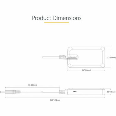 StarTechcom 3-Port USB Hub with Ethernet USB-A Ports Gigabit EthernetGbE 5Gbps Bus-Powered 1ft30cm Cable Portable Laptop USB 5G3AGBB-USB-A-HUB