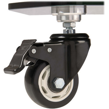 Tripp Lite DMCS3770SG75 Premier Rolling TV Cart - 7938 kg Capacity - 3 7620 mm Caster Size - Glass Steel - 315 Width x 19 x - DMCS3770SG75