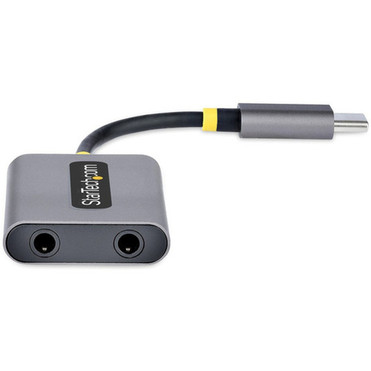 StarTechcom USB-C Headphone Splitter USB Type C Dual Headset Adapter wMic Input USB C to 35mm Audio AdapterEarphone DongleAux - USBC-AUDIO-SPLITTER