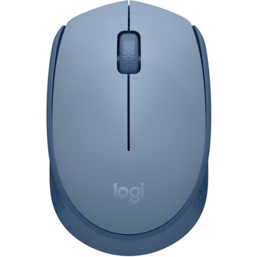 Logitech M170 Mouse - Optical - Wireless - Radio Frequency - 240 GHz - Blue Gray - USB - Symmetrical 910-006863