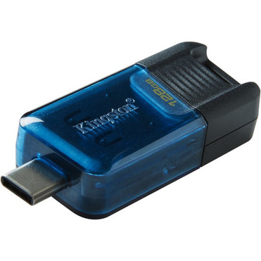 Kingston DataTraveler 80 M 128GB USB 32 Gen 1 Type C Flash Drive - 128 GB - USB 32 Gen 1 Type C - 200 MBs Read Speed - 200 MBs DT80M128GB