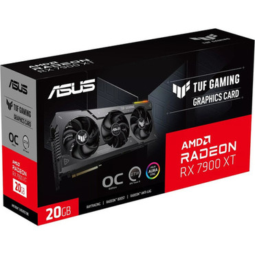 TUF AMD Radeon RX 7900 XT Graphic Card - 20 GB GDDR6 - 217 GHz Game Clock - 254 GHz Boost Clock - 320 bit Bus Width - PCI Express - TUF-RX7900XT-O20G-GAMING