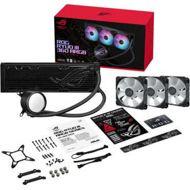 Asus ROG Ryuo III 360 ARGB Cooling FanRadiatorWater BlockPump - 472 120 mm Maximum Fan Diameter - 3 x Fans - 19842 Lmin - - ROG RYUO III 360 ARGB