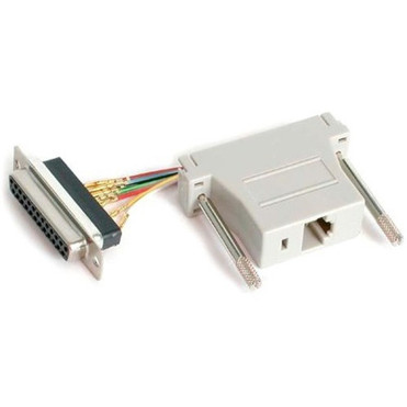 StarTechcom_DB25_to_RJ45_Modular_Adapter_-_Serial_adapter_-_DB-25_F_-_RJ-45_F_-_1_x_DB-25_Female_-_1_x_RJ-45_Female_-_Gray_GC258FF