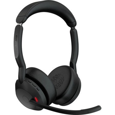 Jabra Evolve2 55 Headset - Stereo - Wireless - Bluetooth - 984 ft - 20 Hz - 20 kHz - On-ear - Binaural - Supra-aural - MEMS Noise - 25599-999-999-01