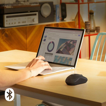 Logitech M240 Silent Bluetooth Mouse - Travel Mouse - Wireless - Bluetooth - Graphite - Symmetrical 910-007113