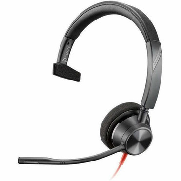 Poly Blackwire 3310-M Microsoft Teams Certified USB-C Headset - Mono - USB Type C Mini-phone 35mm - Wired - 32 Ohm - 20 Hz - 20 - 760Q7AA